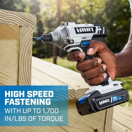Hart 20V 6-Tool Combo Kit With Batteries
