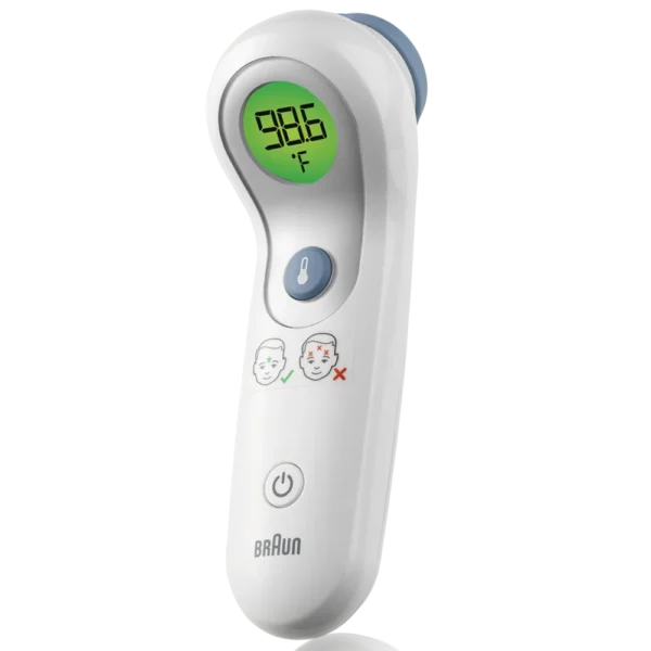 Braun No Touch Forehead Digital Thermometer, All Ages, White BNT300US