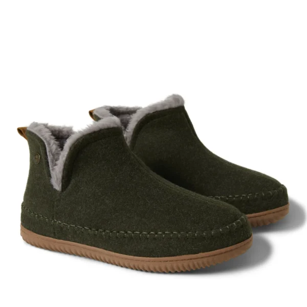 Alpine by Dearfoams Men’s Brixen Bootie Slipper, Size 10