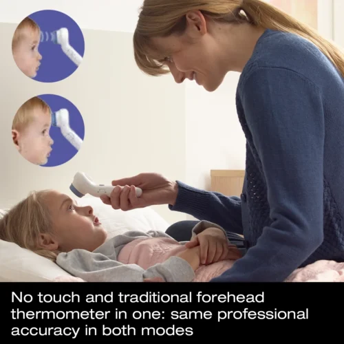 a4 Braun No Touch Forehead Digital Thermometer, All Ages, White BNT300US