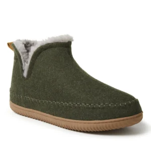Alpine by Dearfoams Men’s Brixen Bootie Slipper, Size 10