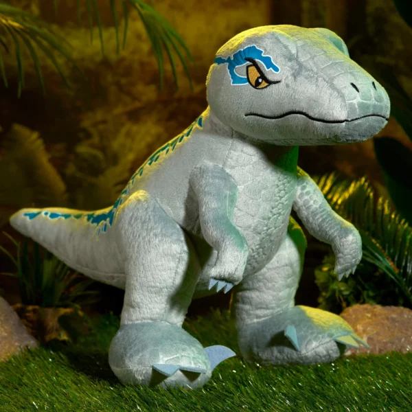 Jurassic World Large 11.5-inch Blue Plush Stuffed Animal, Dinosaur, Kids Toys for Ages 3 up