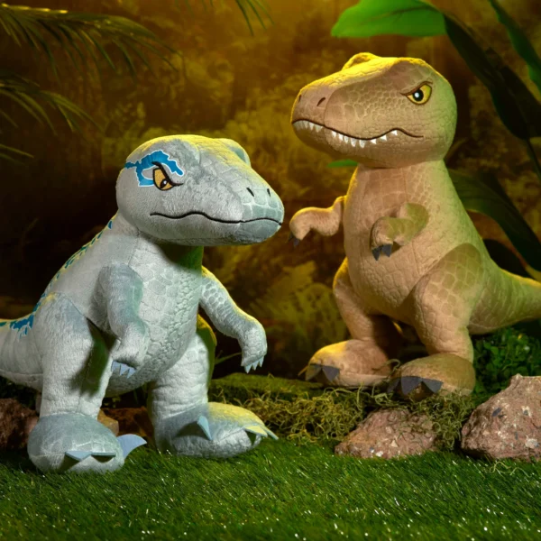 Jurassic World Large 11.5-inch Blue Plush Stuffed Animal, Dinosaur, Kids Toys for Ages 3 up
