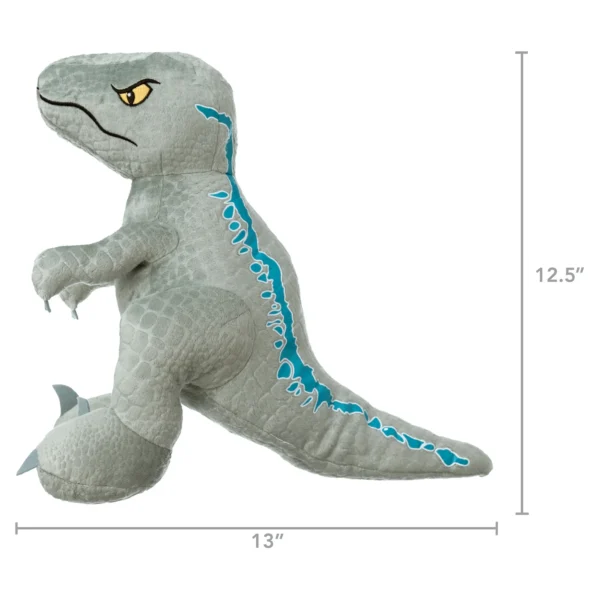 Jurassic World Large 11.5-inch Blue Plush Stuffed Animal, Dinosaur, Kids Toys for Ages 3 up
