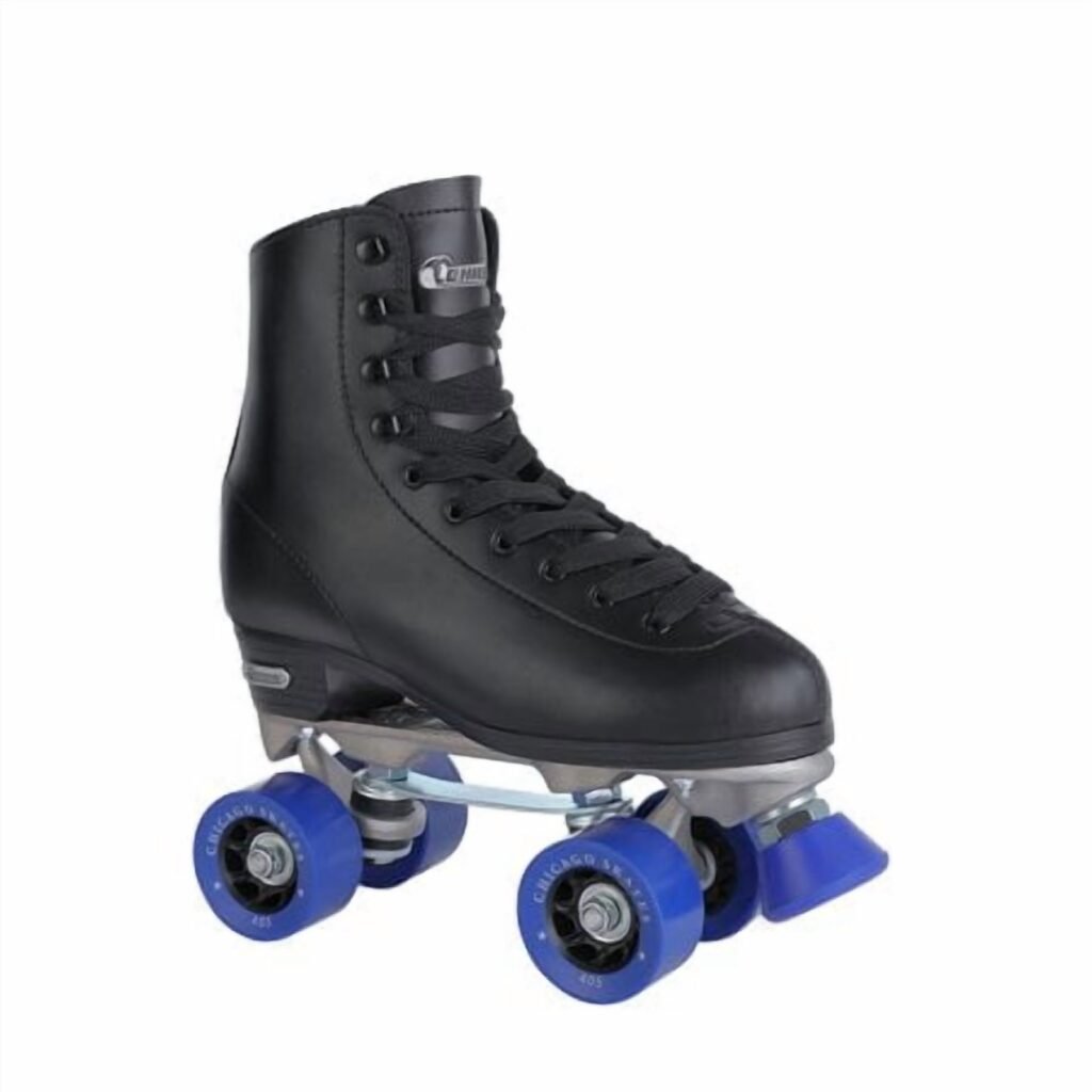 Chicago Skates Men's Classic Quad Roller Skate Black, Size 2