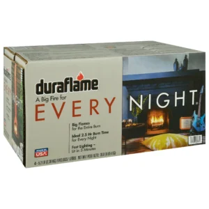 Duraflame Every Night 5.2 lb Firelogs, 4 Logs per Case, 2.5 Hour Large Fire