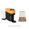Nespresso Vertuo Pop+ Combination Espresso and Coffee Maker with Milk Frother, Mango