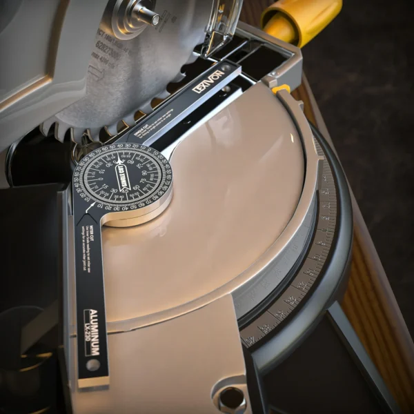 LEXIVON Aluminum Miter Saw Protractor | 7-Inch Rust Proof Angle Finder Featuring