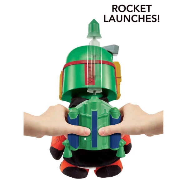 Star Wars Boba Fett Voice Cloner 12" Feature Plush with Air-Powered Soft Rocket Launcher