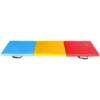 BalanceFrom 6 Ft. x 2 Ft. x 1.5 In. Three-Fold High Density Foam Folding Exercise Mat with Carrying Handles for MMA, Gymnastics and Home Gym, Multi-color