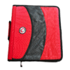 Case-it 3 Inch, D Ring Binder 2-in-1 Zipper Binder, Black & Red, Assembled Product Height 13" x Depth 3.14 x Width 12.99", Handle and Shoulder Strap Included
