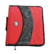 Case-it 3 Inch, D Ring Binder 2-in-1 Zipper Binder Black & Red With Strap