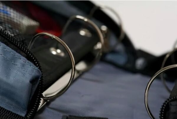 3 Inch, D Ring Binder 2-in-1 Zipper Binder, Black & Red, Assembled Product Height 13" x Depth 3.14 x Width 12.99", Handle and Shoulder Strap Included