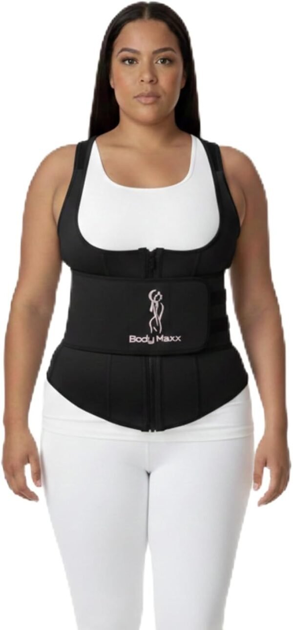 bm1 Body Maxx Waist Trainer Corset for Women, Vest Trainer Ab Shaper, Shaping Waist Band, Black 5XL