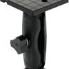 Day Drift Marine Square Fish Finder Mount, Heavy Duty Aluminum, 4x4 inch Base, Quick Attach, Black