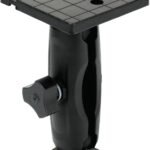 drift Day Drift Marine Square Fish Finder Mount, Heavy Duty Aluminum, 4x4 inch Base, Quick Attach, Black