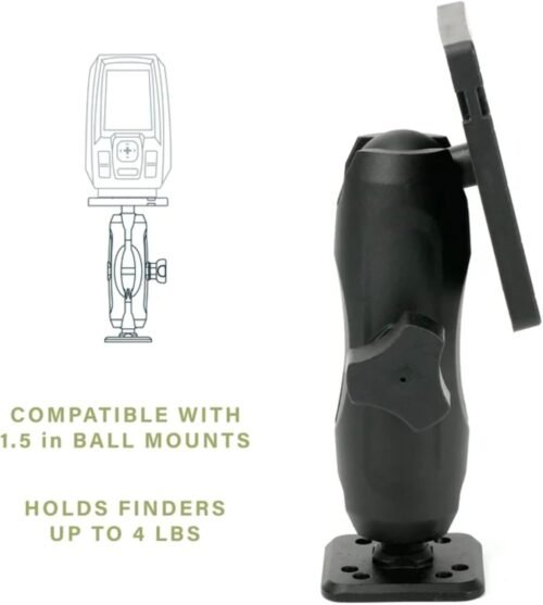 Reliable Durability for Every Angler The Drift Marine Square Fish Finder Mount is meticulously crafted to meet the needs of fishing enthusiasts who demand dependable performance on the water. Built from heavy-duty aluminum, this mount ensures unparalleled durability and resistance to the harsh elements found on marine adventures.