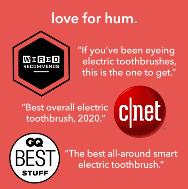 Screenshot 2026-01-22 at 8.03.06 AM hum by Colgate Smart Electric Toothbrush, Rechargeable Sonic Toothbrush with Travel Case, Teal