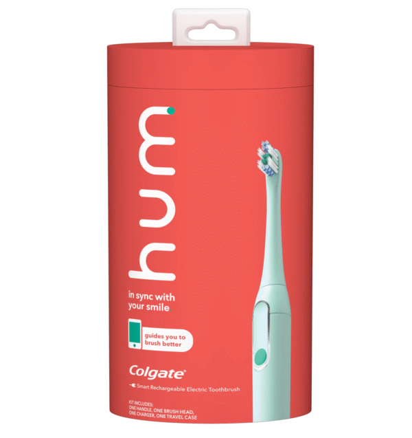 Screenshot 2026-01-22 at 8.03.11 AM hum by Colgate Smart Electric Toothbrush, Rechargeable Sonic Toothbrush with Travel Case, Teal