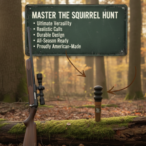 LS-85-2 Faulk's Game Calls Deluxe Squirrel Call LS-85, Brown