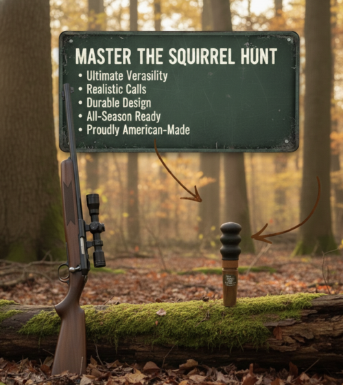 Faulk's Game Calls Deluxe Squirrel Call LS-85, Brown