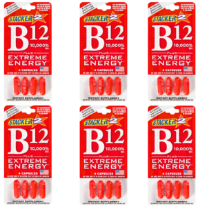 Stacker 2 B12 Blister Packs - Extreme Energy (4 Per Card)