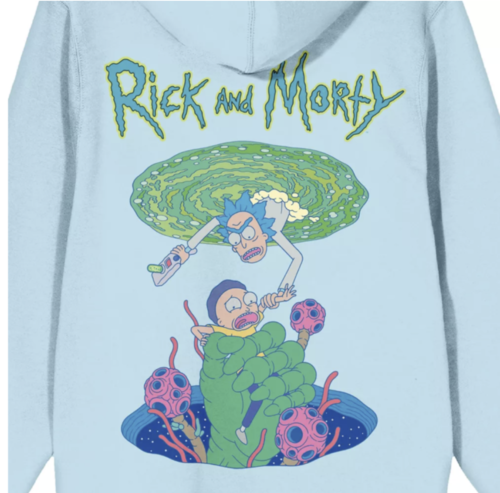 Rick and Morty Men’s Graphic Hooded Sweatshirt, Sizes M-XL