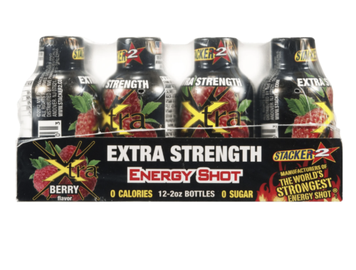 Stacker 2 Xtra Energy Shot - Berry Flavor (Pack of 12)