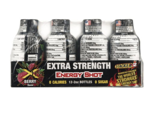 Stacker 2 Xtra Energy Shot - Berry Flavor (Pack of 12)
