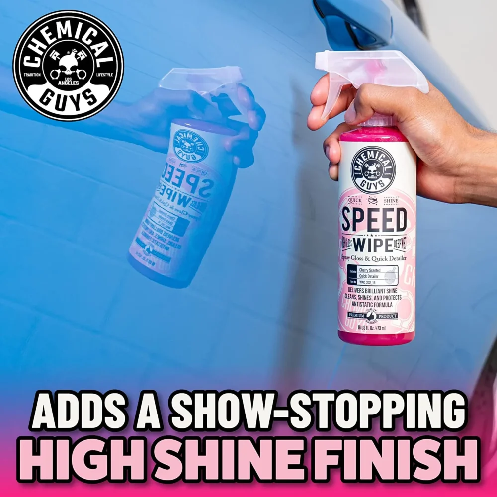 Chemical Guys Speed Wipe Quick Detailer Automotive Cleaner, 16 oz, Cherry Scent