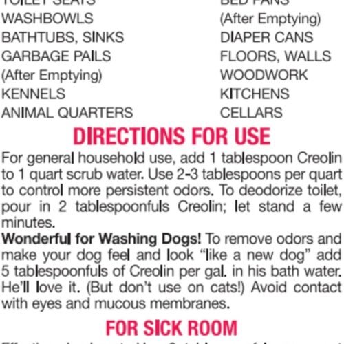 Creolin Deodorizing Multi-Purpose Cleanser, 8 Ounces