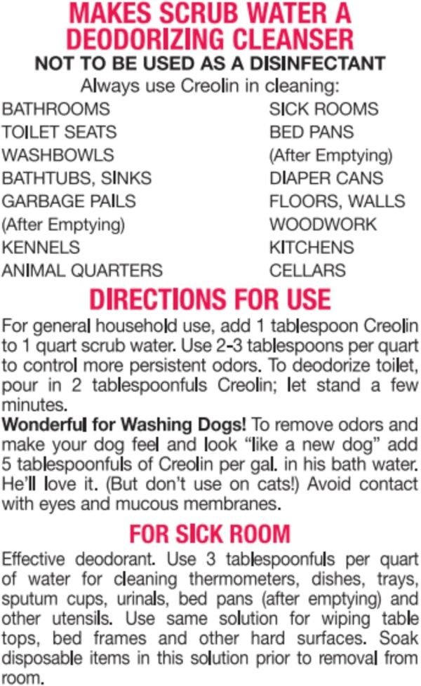 Creolin Deodorizing Multi-Purpose Cleanser, 8 Ounces