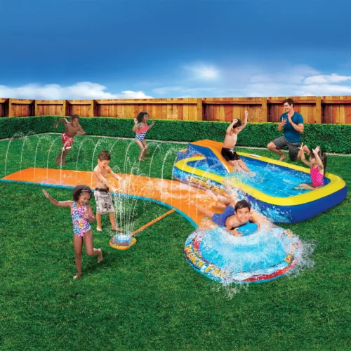 d5 Banzai Aqua Drench 3-in-1 Splash Park for Outdoor Summer Fun Ages 3+