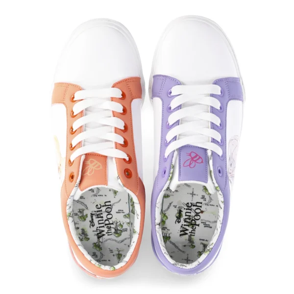 Disney Women's Winnie the Pooh and Eeyore Low-Top Court Sneakers, Size 11