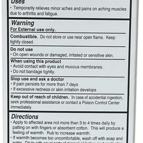 Sloan's Liniment Pain Relief Liniment, 4 oz
