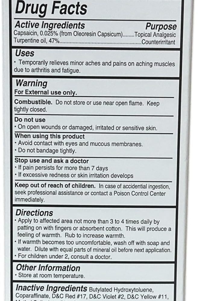 Sloan's Liniment Pain Relief Liniment, 4 oz