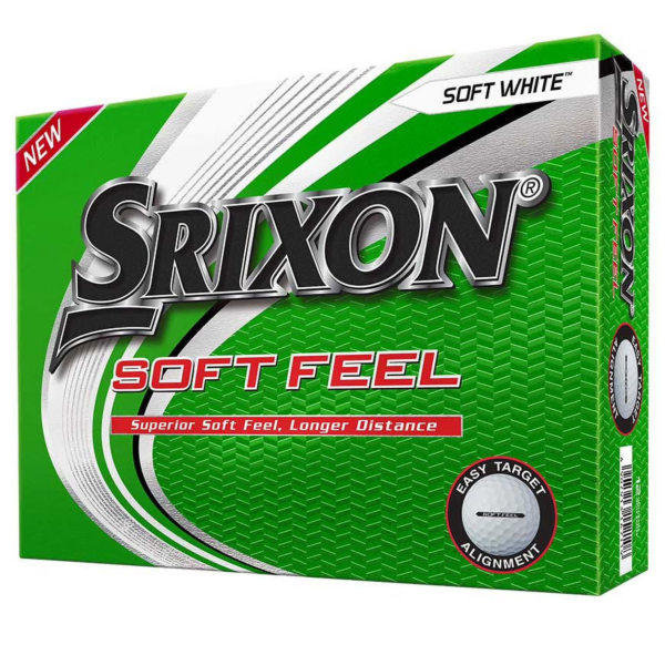 srx Srixon Soft Feel Golf Balls White Dozen - 12 Pack