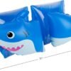 Coconut Grove Inflatable Swim Arm Bands, Finn the Shark Design, Blue, Ages 3-6 Years, 11 x 6.5 Inch