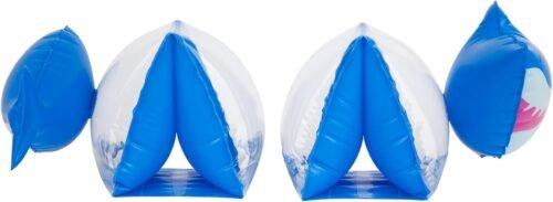 Coconut Grove Inflatable Swim Arm Bands, Finn the Shark Design, Blue, Ages 3-6 Years, 11 x 6.5 Inch