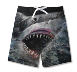 Lolliepie Boys Swim Trunks - Shark Print