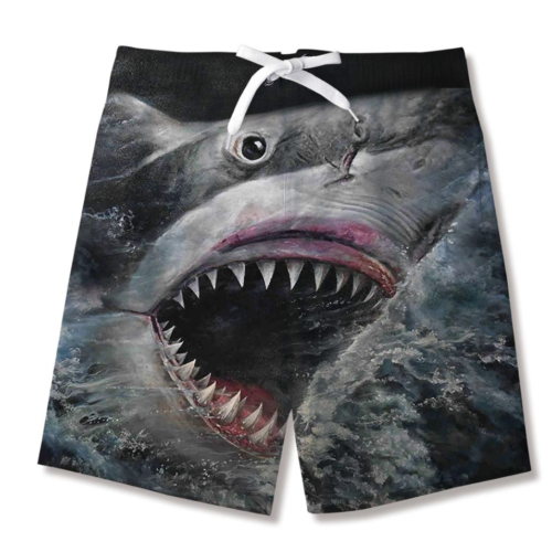 Lolliepie Boys Swim Trunks - Shark Print