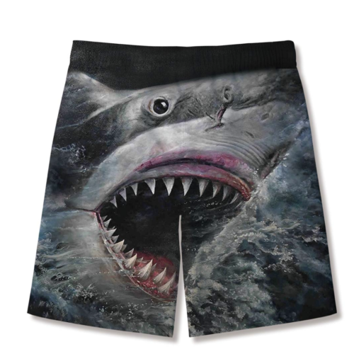 Lolliepie Boys Swim Trunks - Shark Print