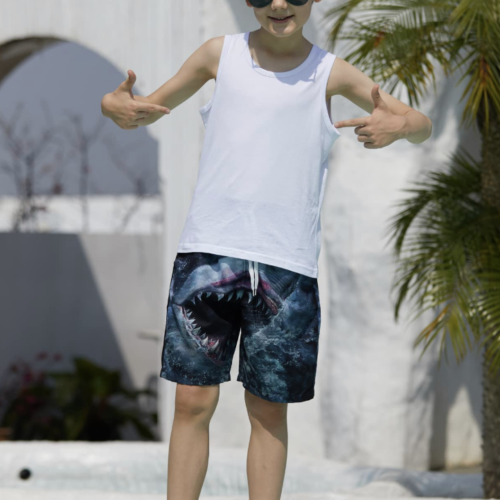 Lolliepie Boys Swim Trunks - Shark Print
