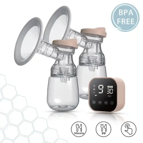 Double Electric Breast Feeding Pump Silent Automatic Baby Infant Hands free USB