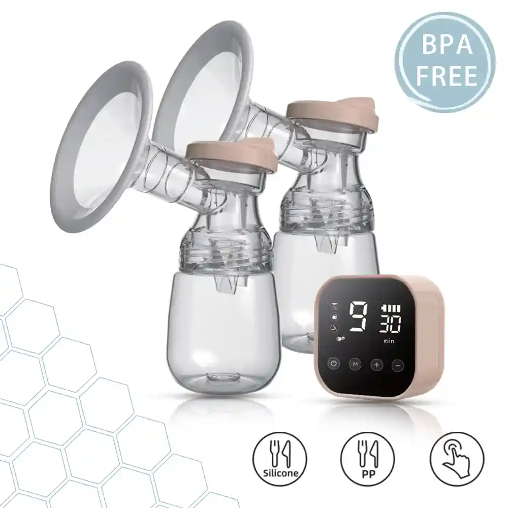 Double Electric Breast Feeding Pump Silent Automatic Baby Infant Hands free USB