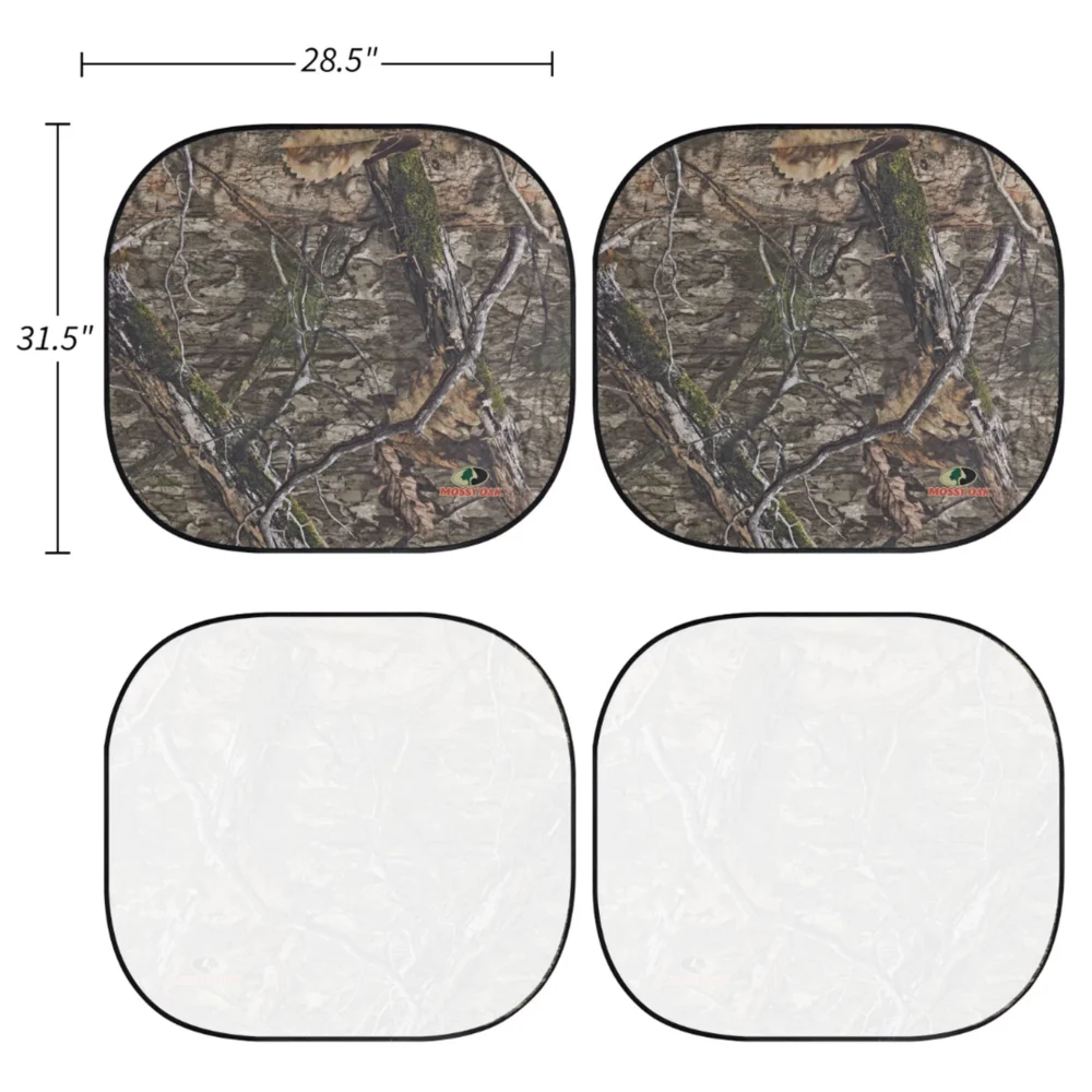 Mossy Oak 23SH171 Foldable Sunshade, 28.5'' x 31.5'', 2 Count