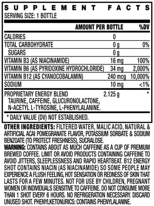 Stacker 2 Vitamin B Complex B12 B6 B3 Liquid Energy Shots - Vegan Cyanocobalamin, 10,000% DRV - B-6 Pyridoxine 40mg - B3 Niacinamide (Niacin) 20mg (2oz, Pack of 24)