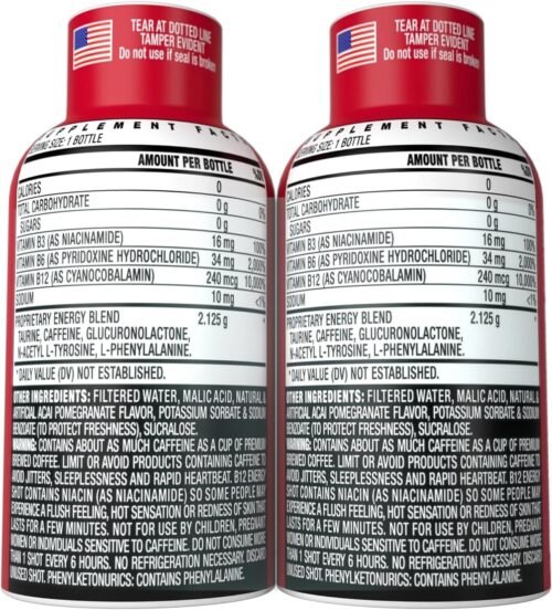 Stacker 2 Vitamin B Complex B12 B6 B3 Liquid Energy Shots - (2oz, Pack of 24)