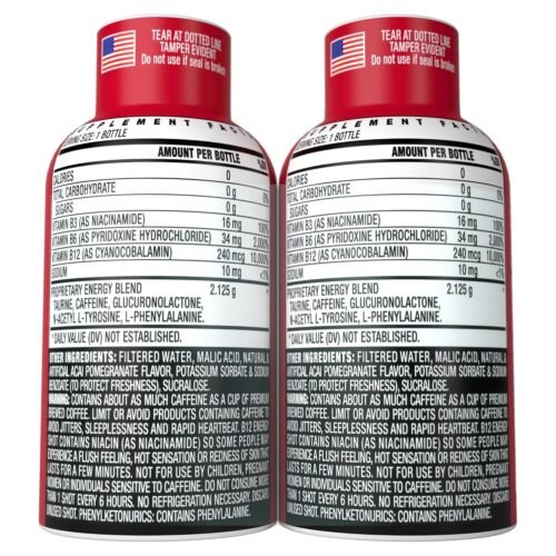 Stacker 2 Vitamin B Complex B12 B6 B3 Liquid Energy Shots - Vegan Cyanocobalamin, 10,000% DRV - B-6 Pyridoxine 40mg - B3 Niacinamide (Niacin) 20mg (2oz, Pack of 24)