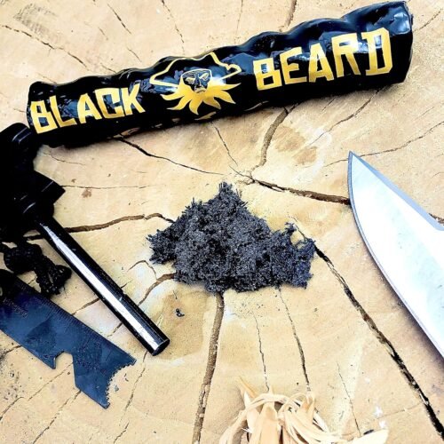 b2 Black Beard Fire Starter Rope - Weatherproof & Reliable